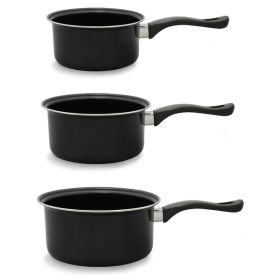 3-Piece Nonstick Carbon Steel Saucepan Set