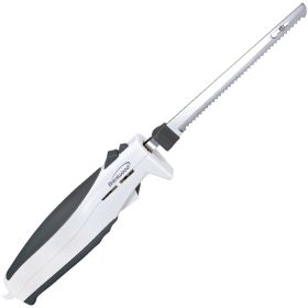 7-In. Electric Carving Knife - White
