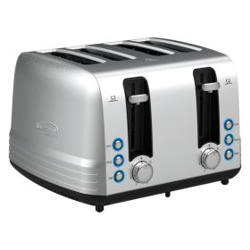 1,500-Watt Extra-Wide Stainless Steel 4-Slice Toaster