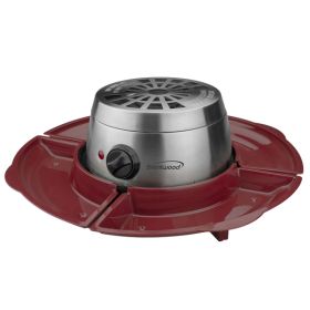 Indoor Electric Stainless Steel S'mores Maker with 4 Trays and 4 Roasting Forks