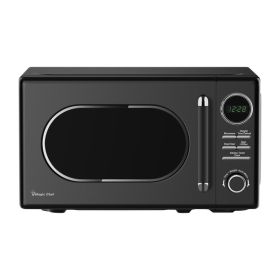 0.7-Cu. Ft. 700-Watt Retro Countertop Microwave - Black