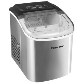 Portable Countertop Ice Maker, 27 Lbs. per Day - Stainless Steel
