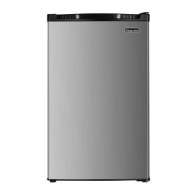 4.4 CU FT. Compact Fridge Silver