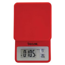11 Lb.-Capacity Compact Kitchen Scale - Red