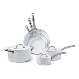 9 Piece Ceramic Aluminum Cookware Set by BLACK+DECKER
