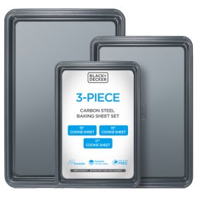3-Piece Carbon Steel Baking Sheet Set