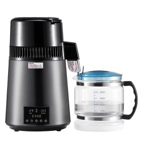 Water Distiller, 4L 1.1 Gallon Pure Water Purifier Filter For Home Table Countertop, 1750W Distilled Maker with Glass Pot