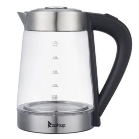 ZOKOP HD-250 110V 1200W 2.5L Electric Kettle with Blue Glass