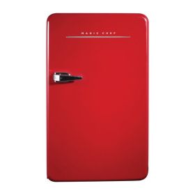 3.2 CU FT Retro Fridge with Manuel Defrost RED