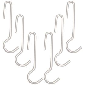 Narrow Pot Rack Hooks for Wood Pot Racks, Chrome, 6 Count