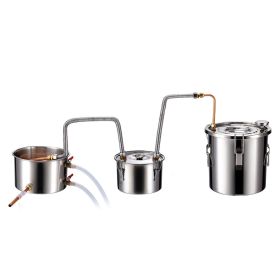 Moonshine Still Water Alcohol Distiller 3Gal w/Thumper Keg & 8W Water Pump (Default: Default)